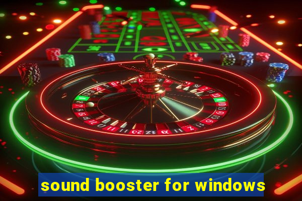 sound booster for windows